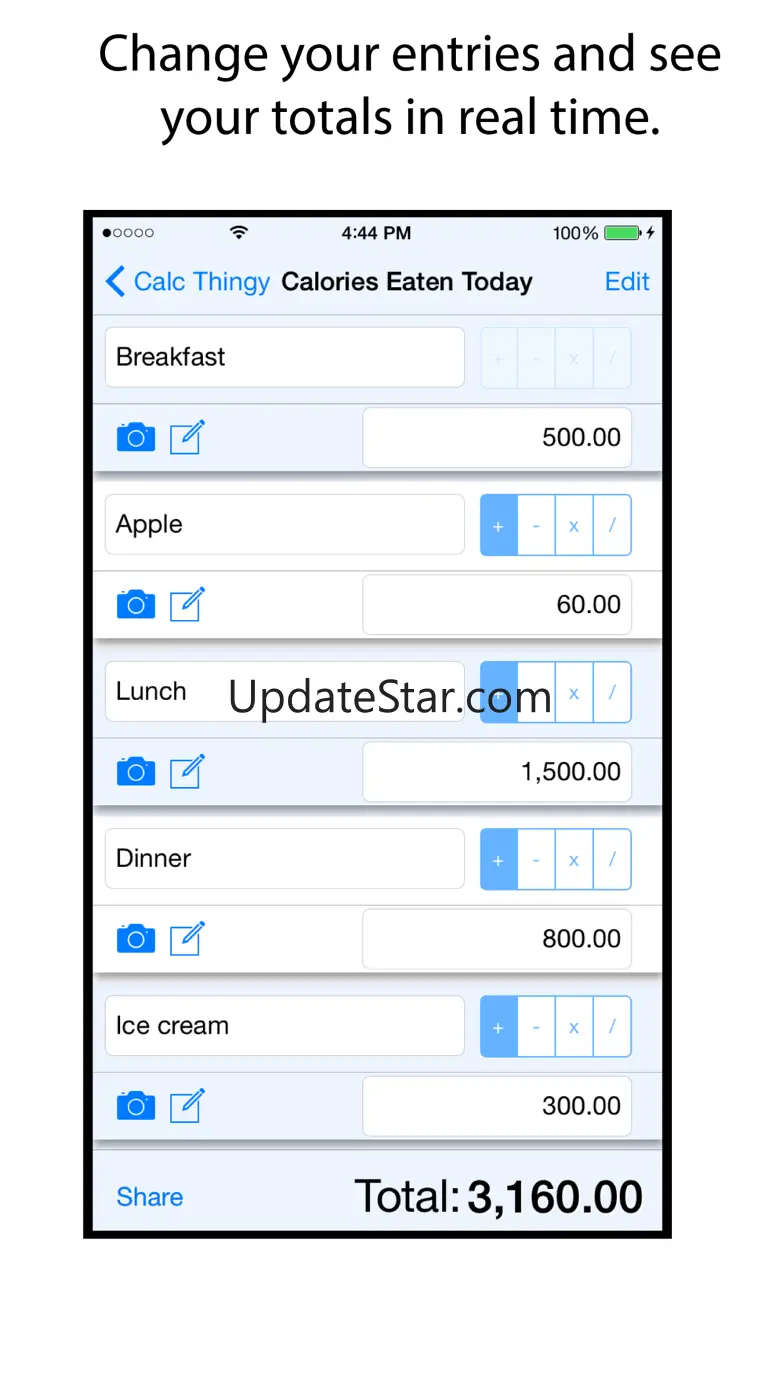 Calc Thingy - Calculate your lists 2.0
