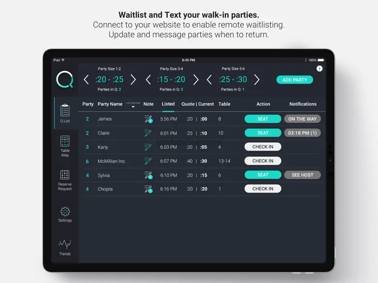 Q Host Restaurant App 1.9.2