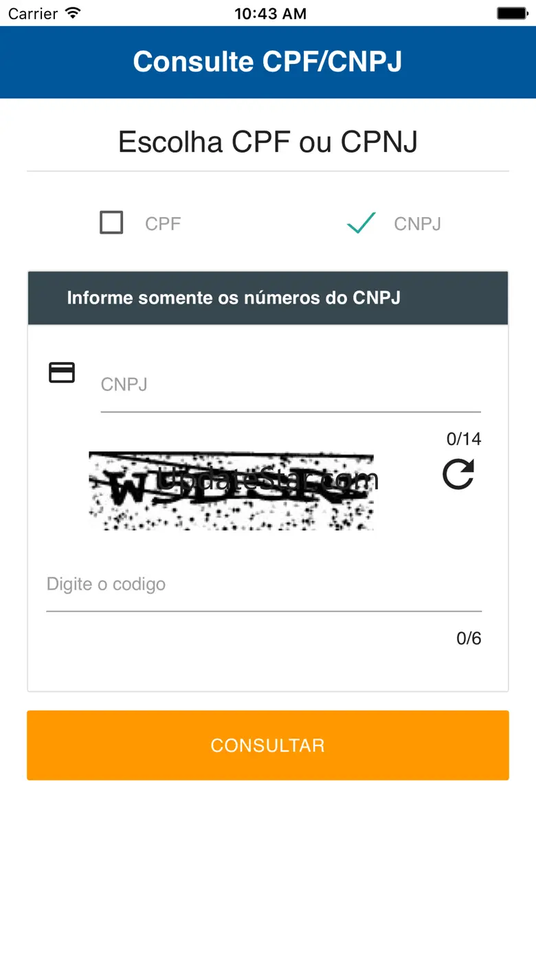 Consulte CPF e CNPJ 1.0.6