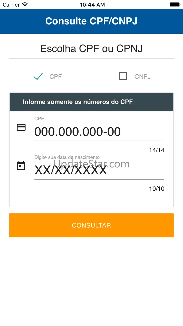 Consulte CPF e CNPJ 1.0.6