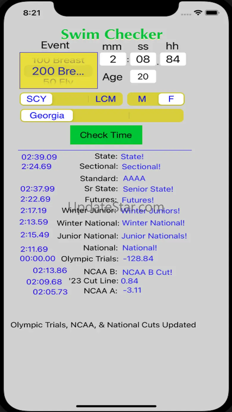 Swim Checker 1.9.5