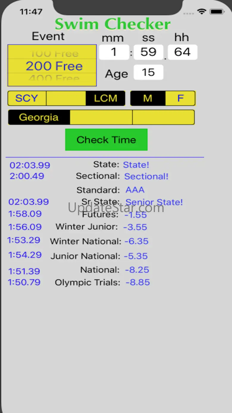 Swim Checker 1.9.5