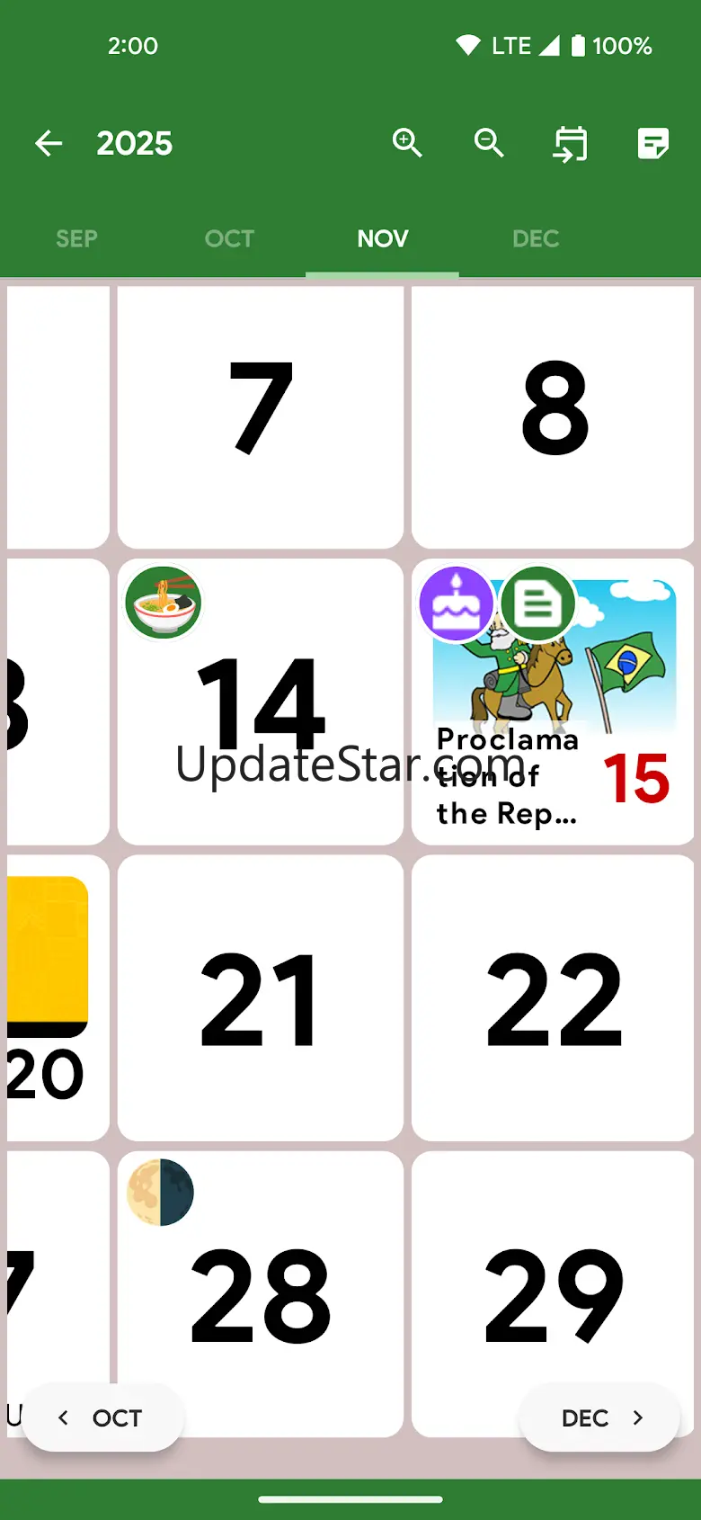 Brazil Calendar - Calendar2U 5.9.3