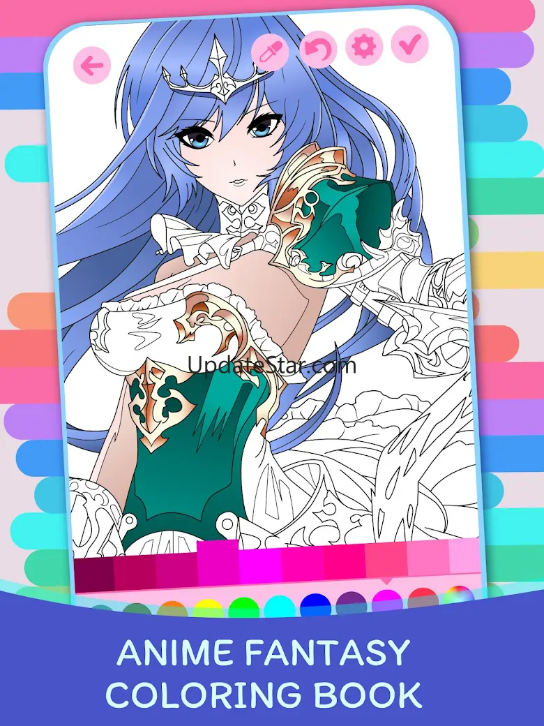 Anime Fantasy Coloring Book 1.3