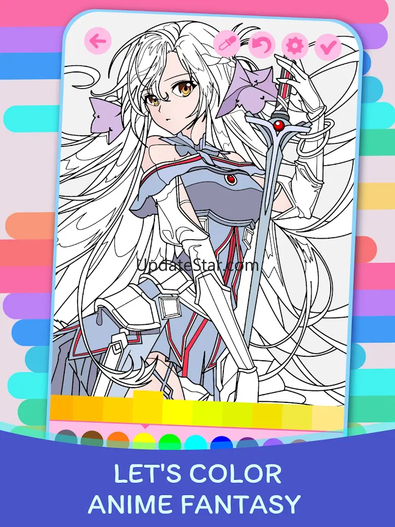 Anime Fantasy Coloring Book 1.3