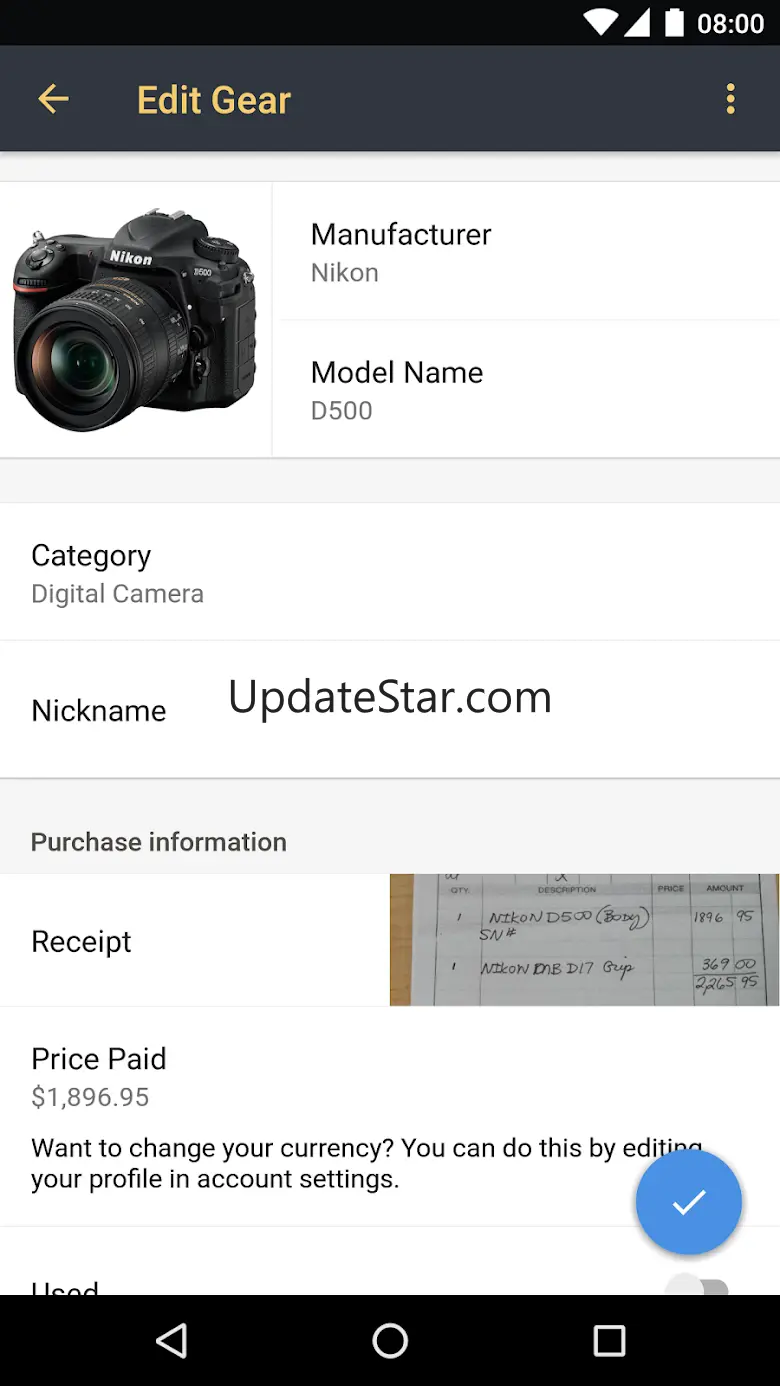 MyGearVault 1.6.1