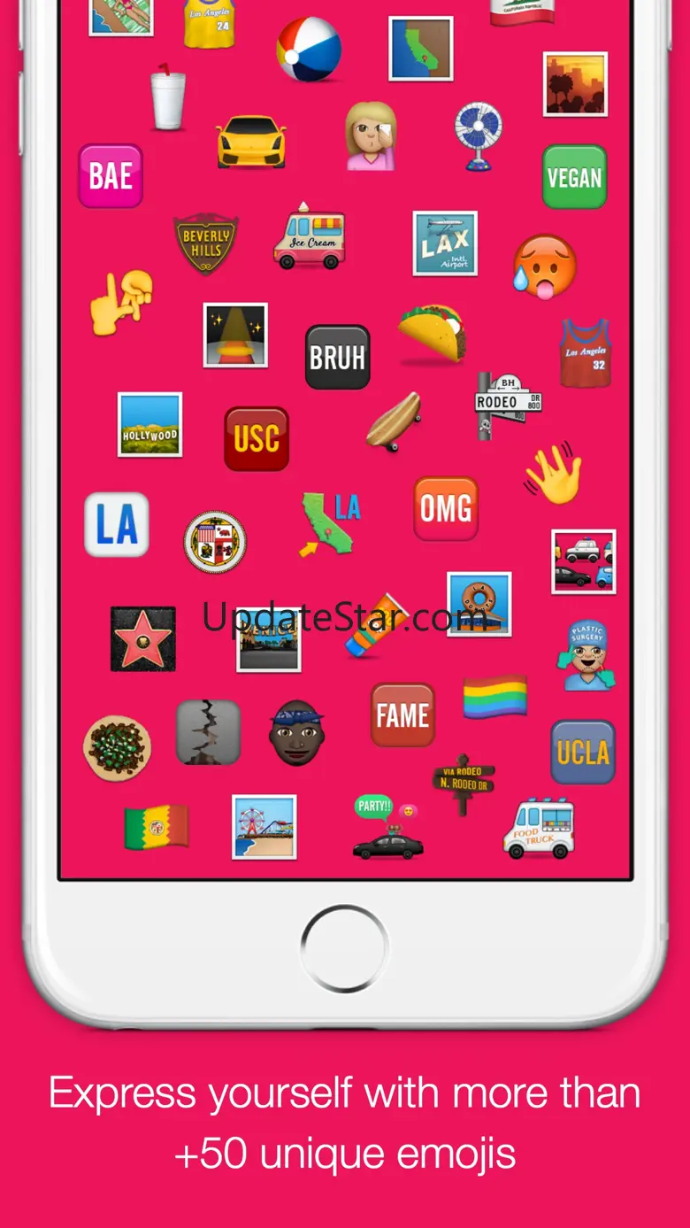 New Emojis - Extra Emoji Stickers Free! (Life in LA) 1.0