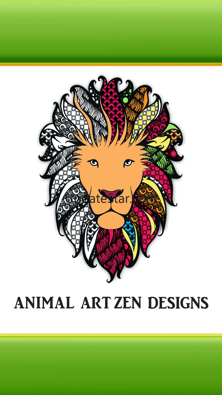 Animal Art Zen Designs - Relaxing Coloring Book for Adults 1.0
