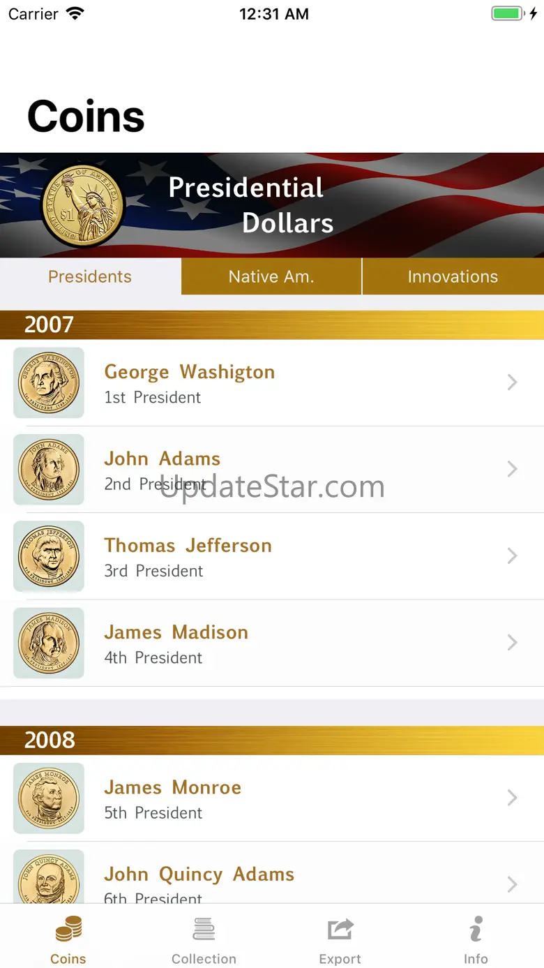 1$ Coin Programs 1.6