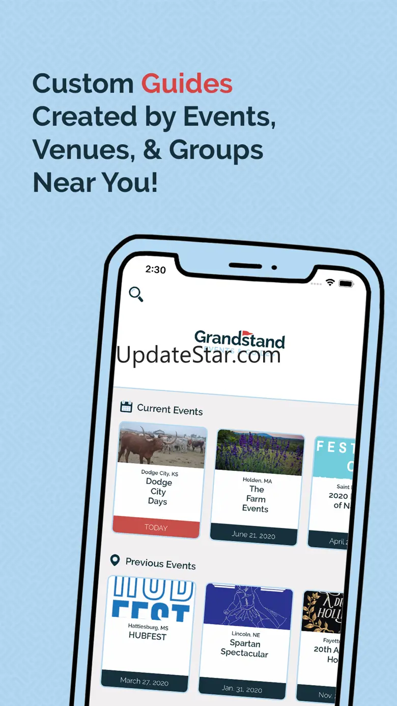 Grandstand - Events & Guides 2.5.0