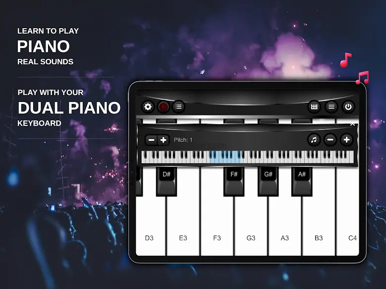 Piano Real Sounds Keyboard 24