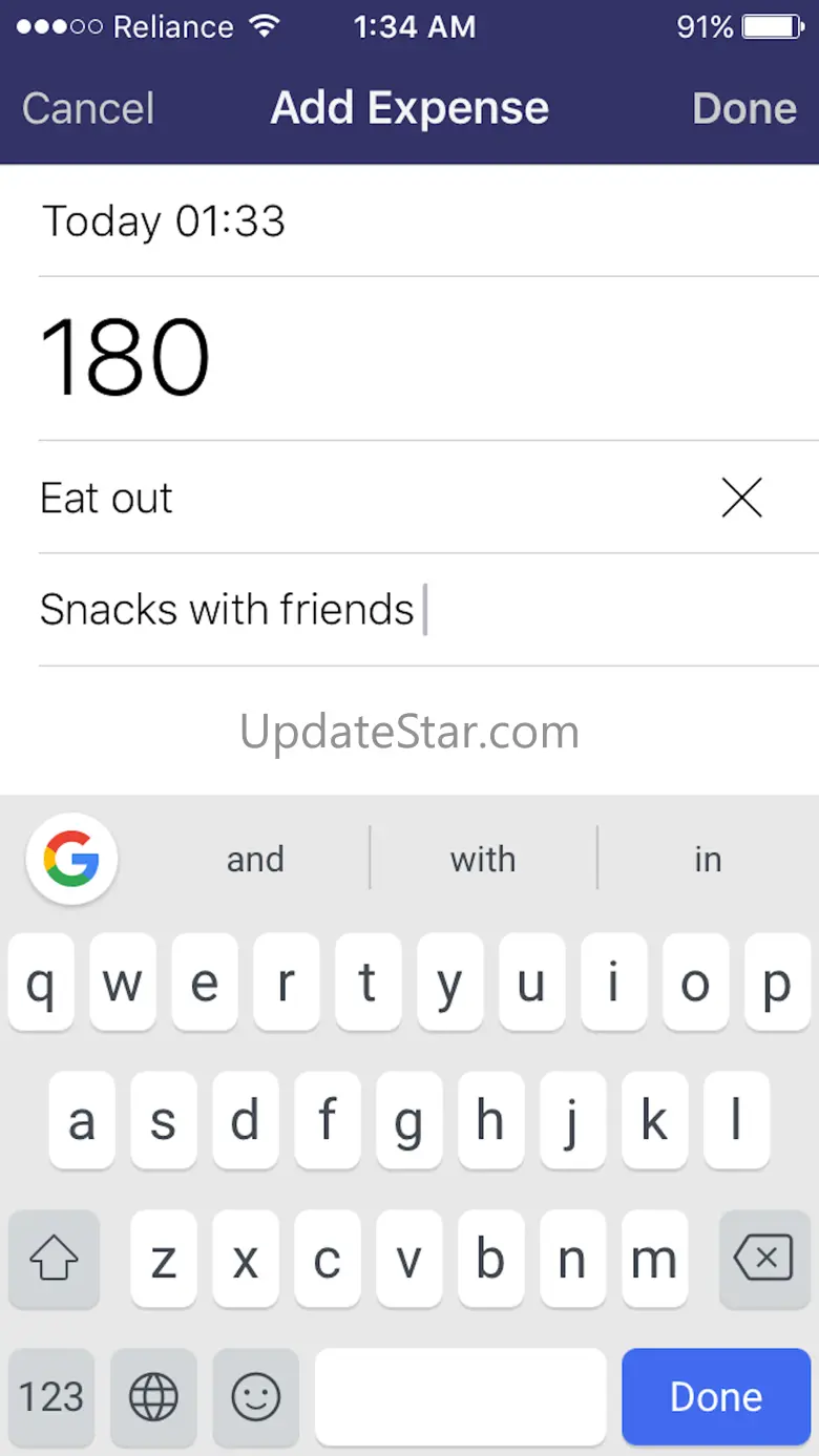 uSpend - Spending Tracker,Free Expense manager app 1.0.2