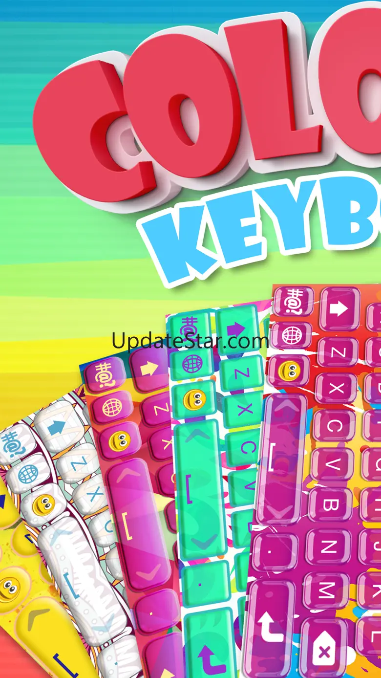 Colored Keyboard Maker – Colorful Backgrounds and New Emojis in Custom Keyboard Theme Free 1.0