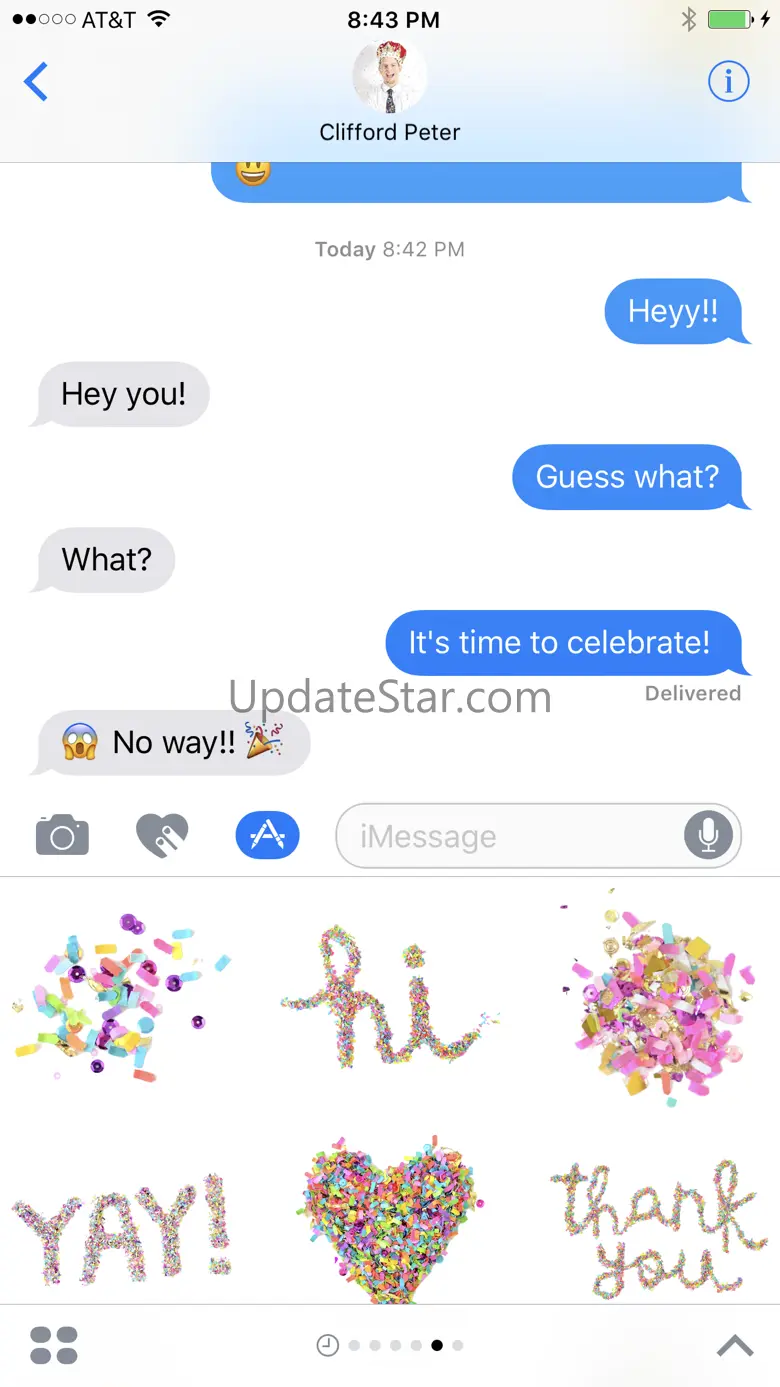 The Confetti Bar Stickers 1.0