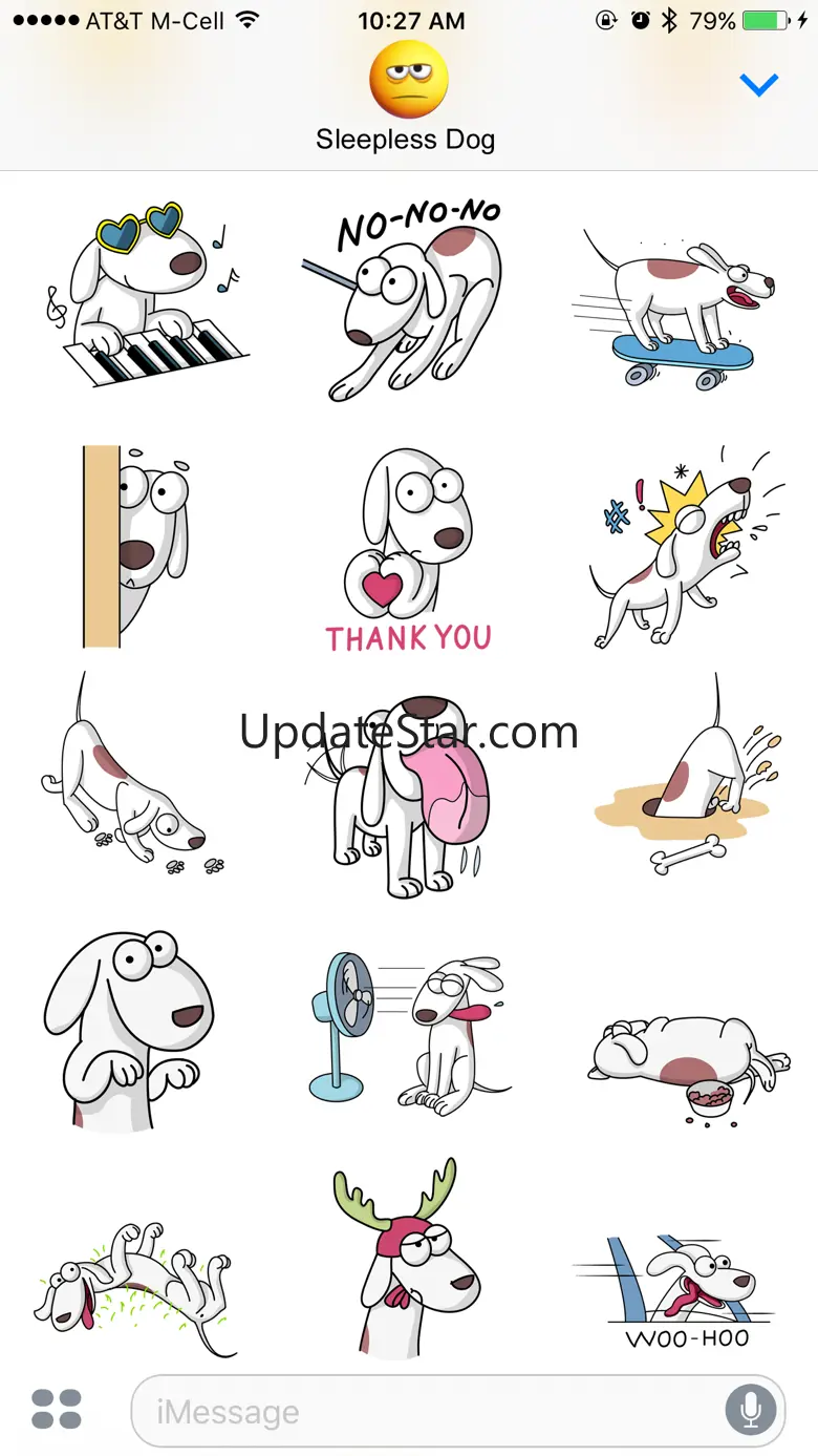 Sleepless Dog Stickers 1.2