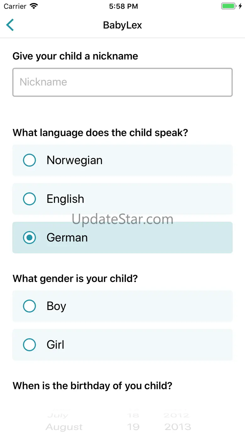 BabyLex 1.1