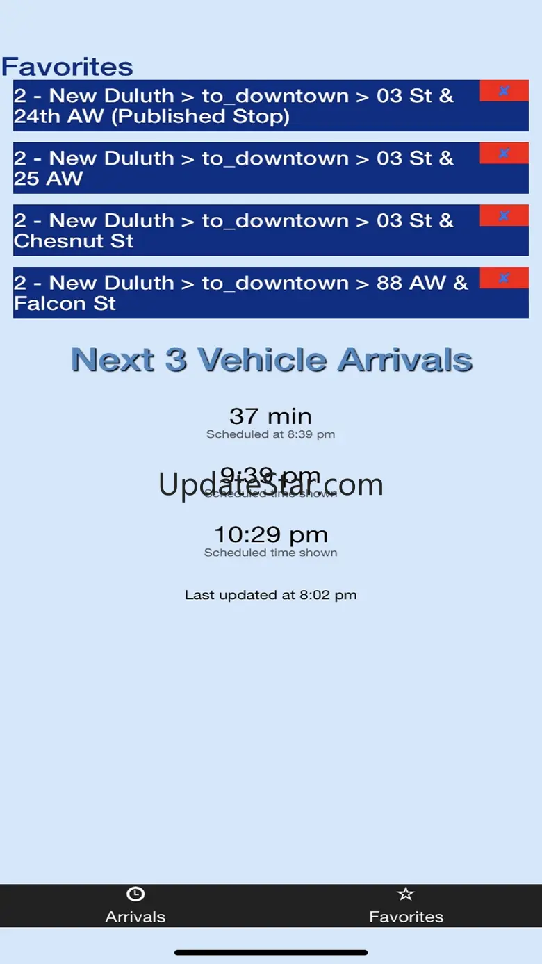 Duluth DTA Bus Tracker 2.1