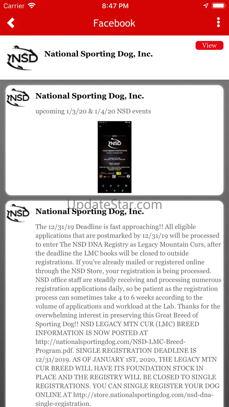 National Sporting Dog 1.2