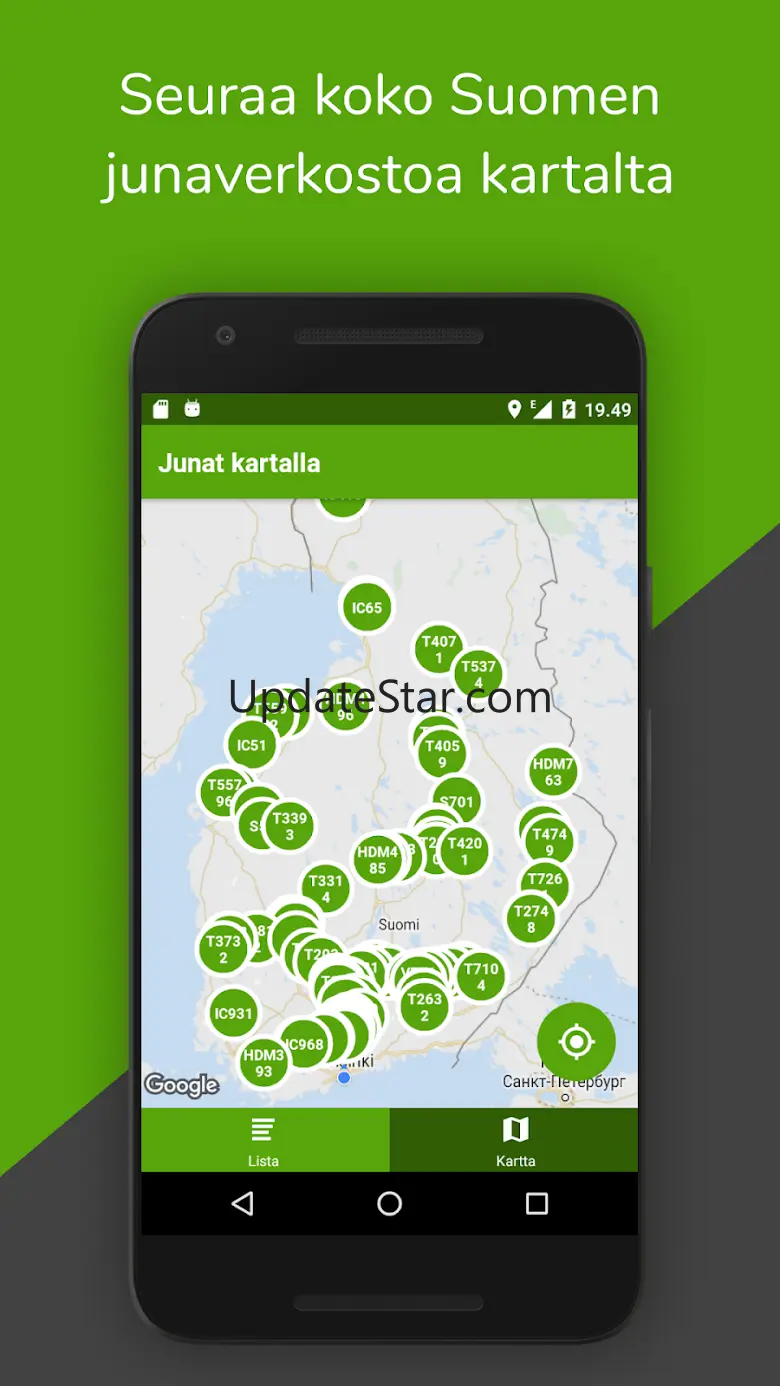 Junat kartalla - VR Live junat 6.2.1