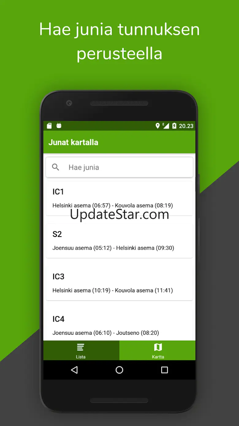 Junat kartalla - VR Live junat 6.2.1