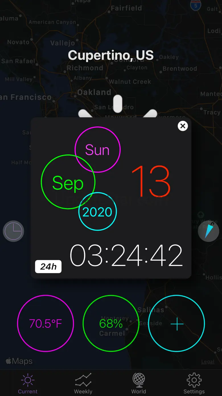 FLAT Weather Clock for iPhone 1.4.2