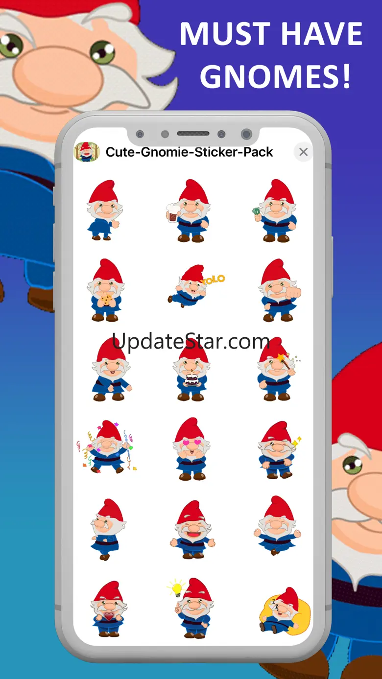 Hysterical Happy Gnome Emojis 3.8