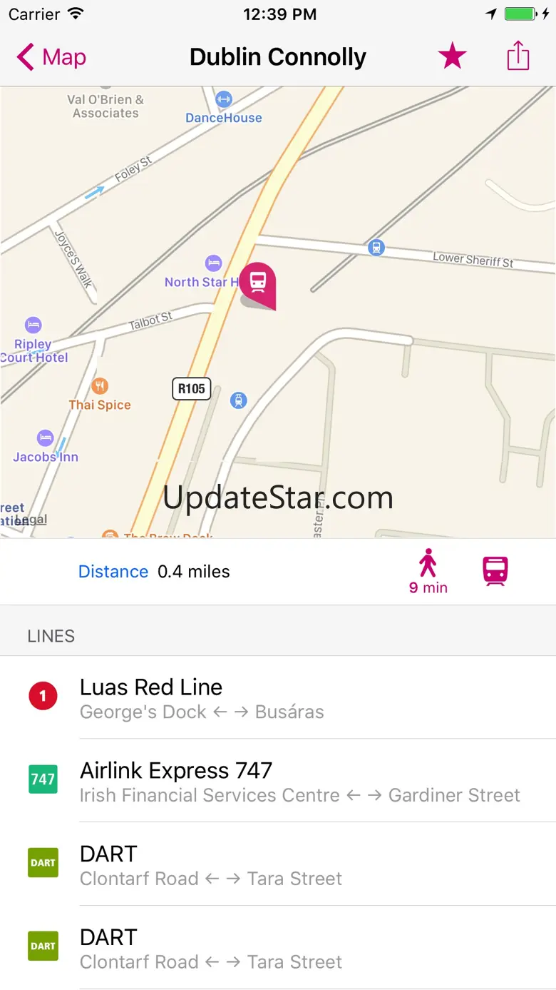 Dublin Rail Map Lite 5.5