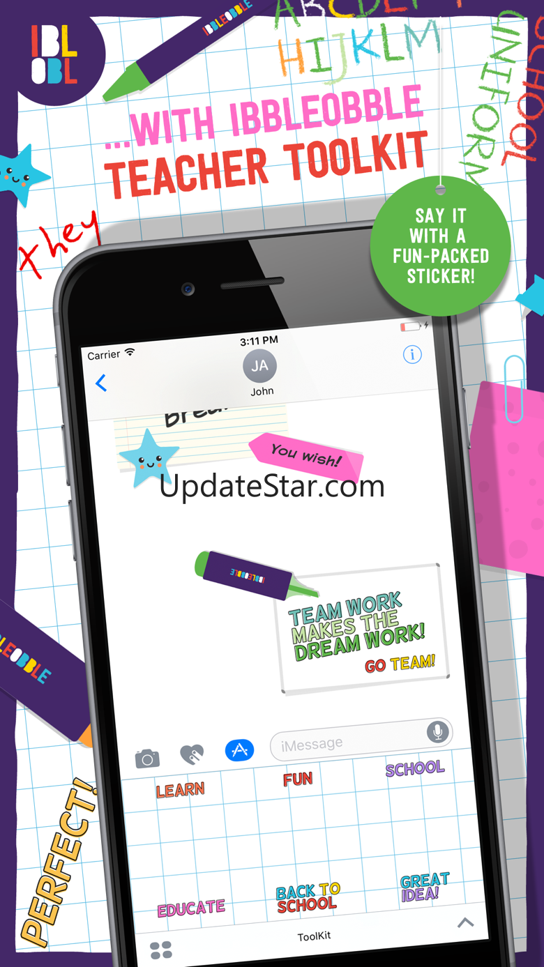 Ibbleobble Teacher Toolkit Stickers for iMessage 1.1