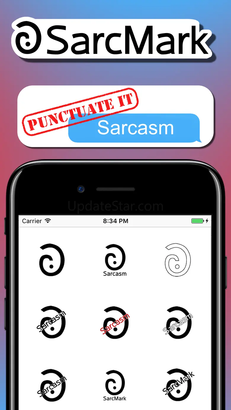 SarcMark - Sarcasm Punctuation Stickers 1.0