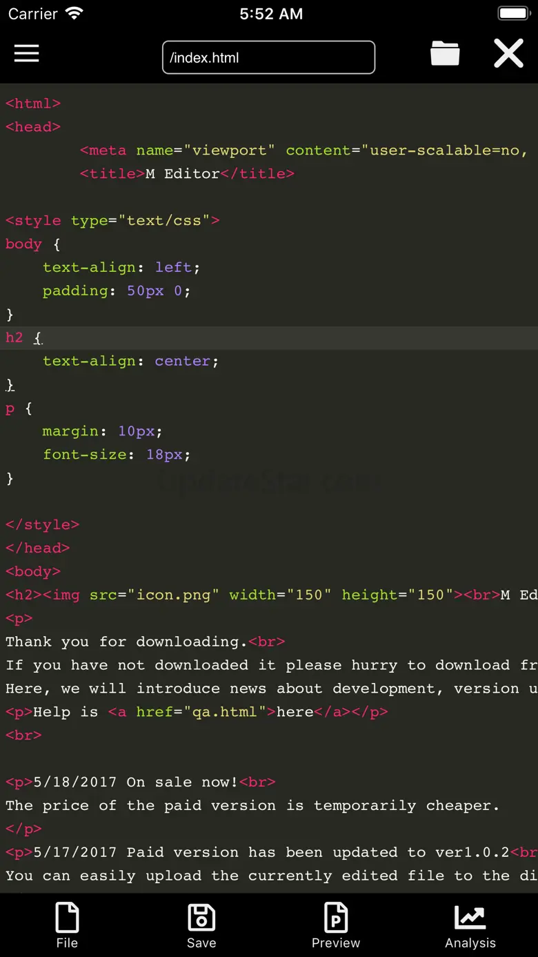 M Editor - Code & FTP 2.0.3