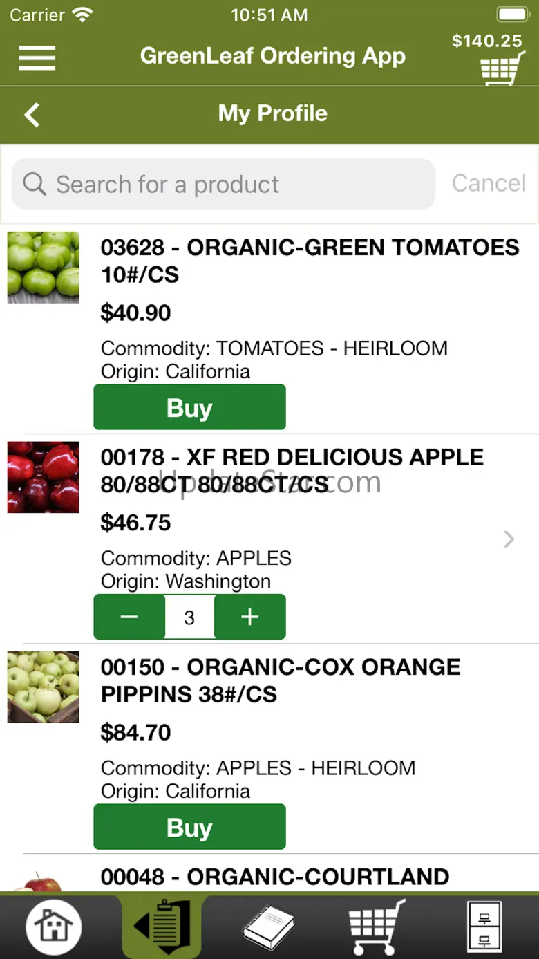 GreenLeaf Ordering App 1.2.0