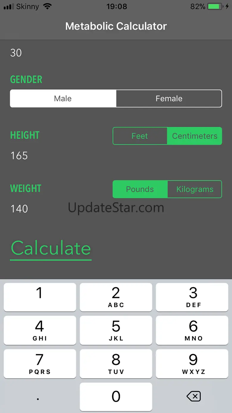 Metabolic Rate Calculator 1.01