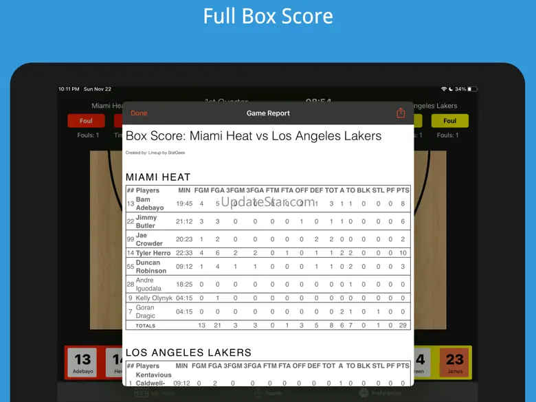 Ultimate Basketball Stats 1.1.0