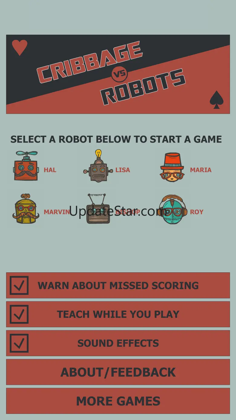 Cribbage vs Robots 1.0.0