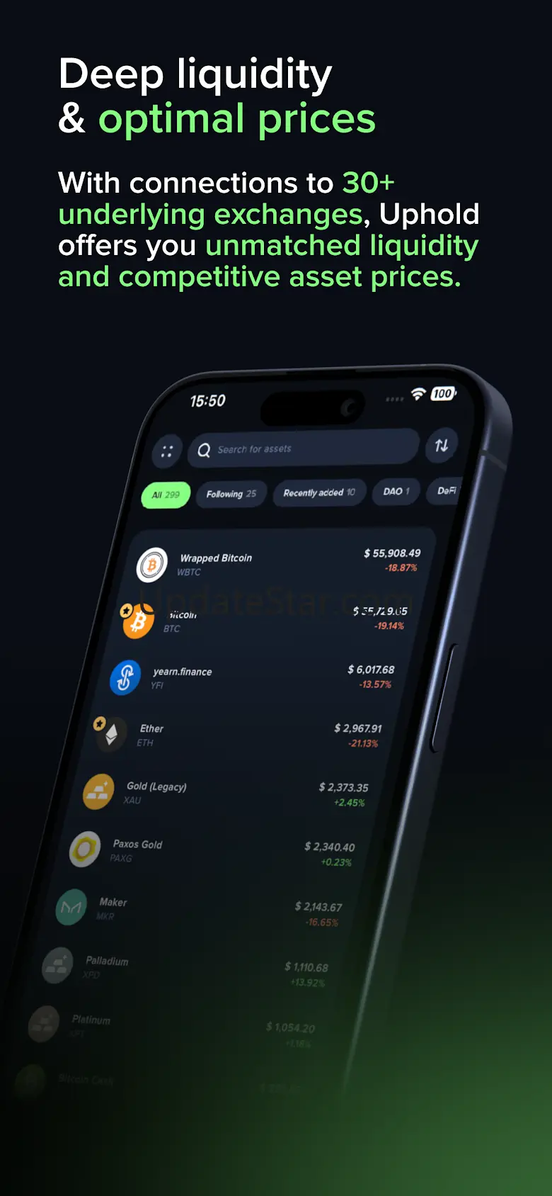 Uphold: Buy BTC, ETH and 300+ 6.39.0