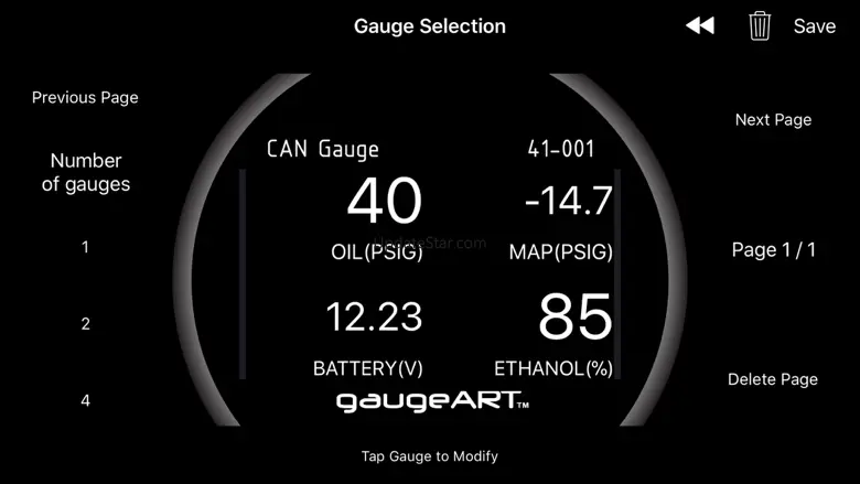 gaugeART CAN Gauge Programmer 1.930