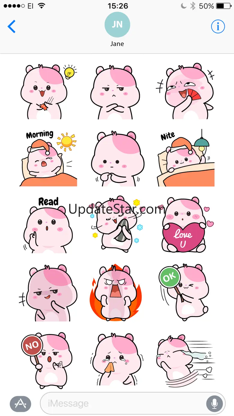 Kiki Hamster Stickers 1.0