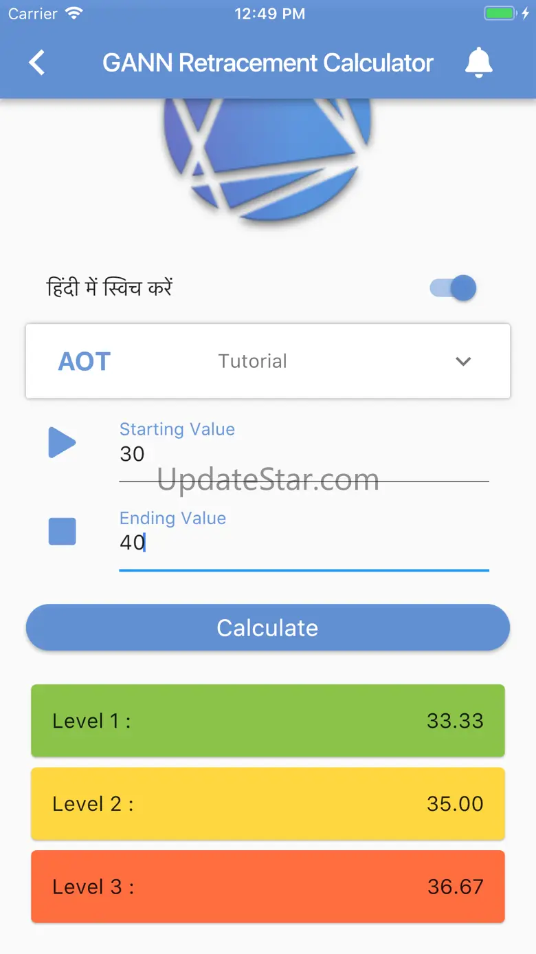 AOT Gann Square 9 Calculator 1.9