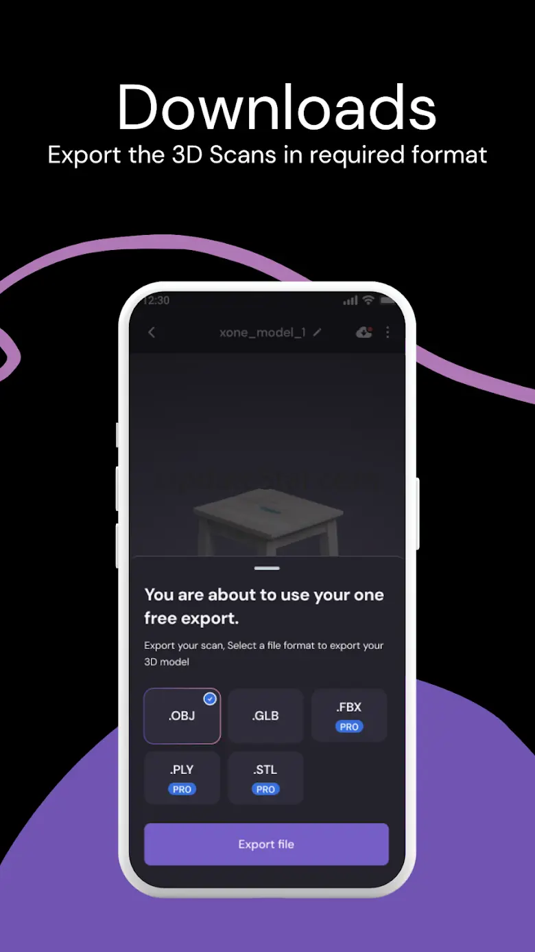 xOne: 3D Scanner & 3D Editor 6.1.8
