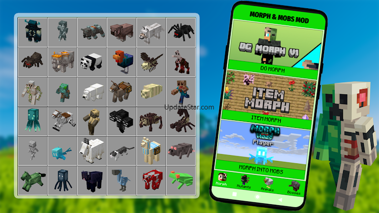 Morph & Mobs Mod For Minecraft 1.11