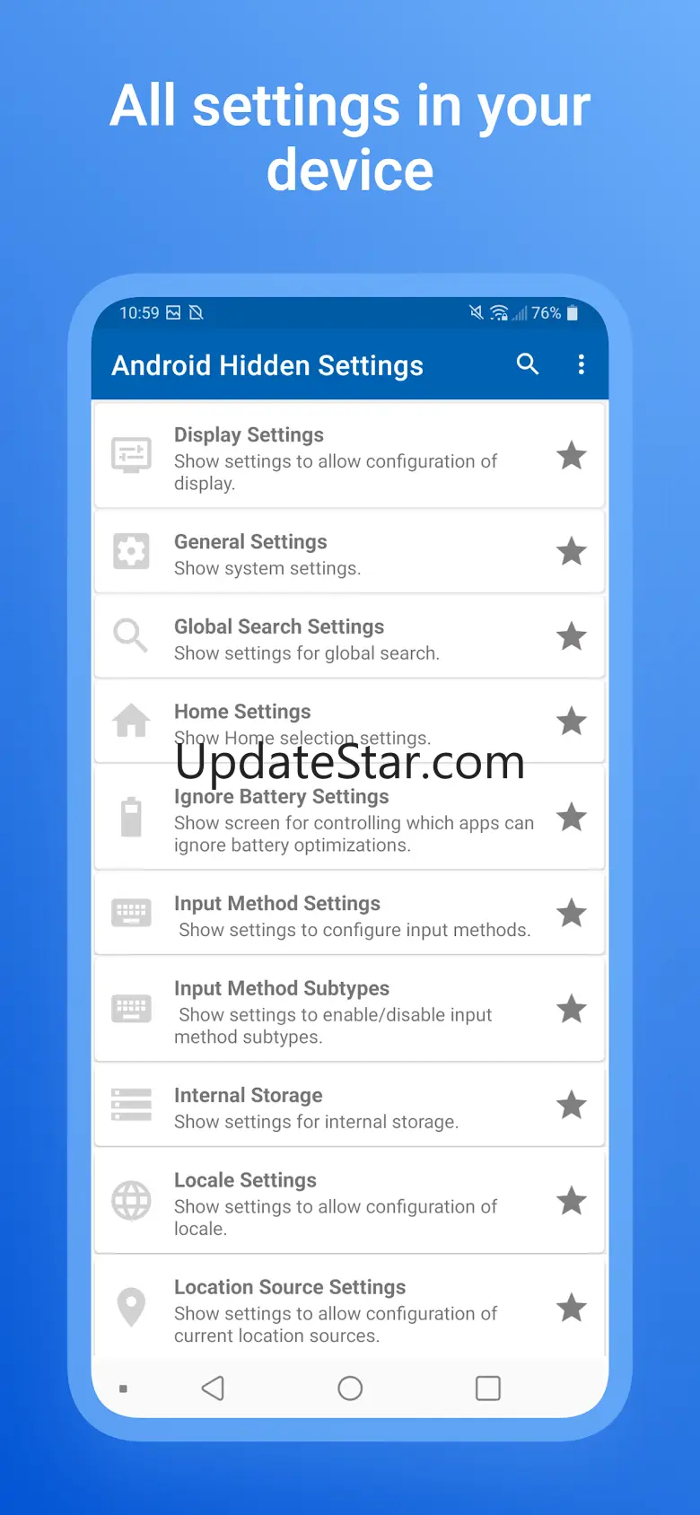 Android All Settings 1.0.2
