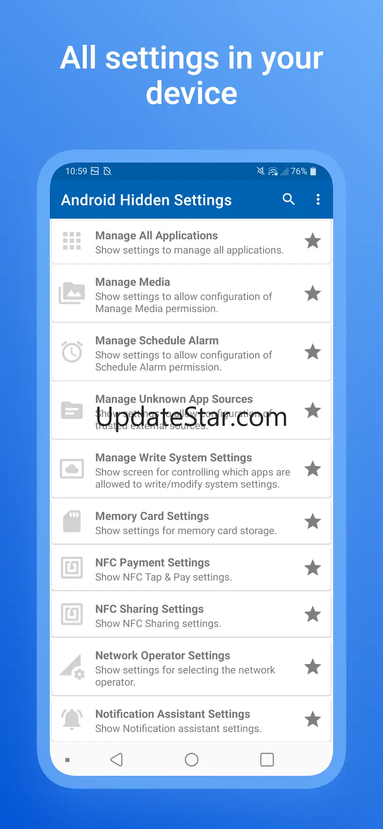 Android All Settings 1.0.2