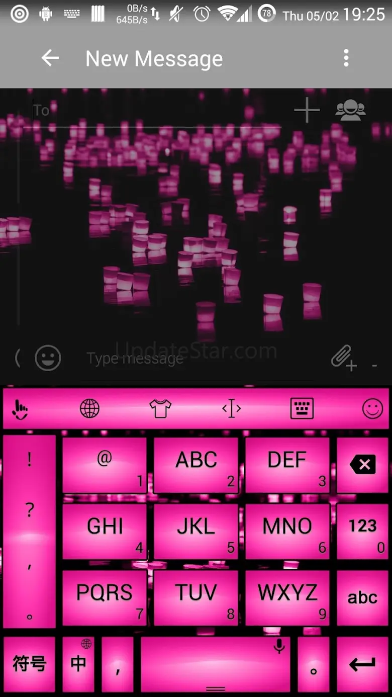 Keyboard Theme Led Pink 4.1