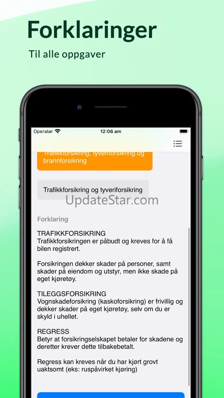 Teoriappen: teoritentamen 6.3.0
