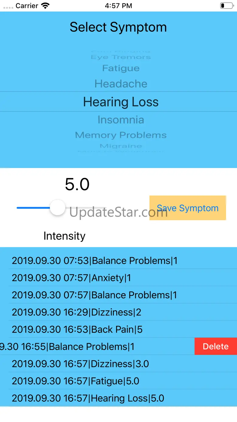 Chiari Symptom Tracker 2.1