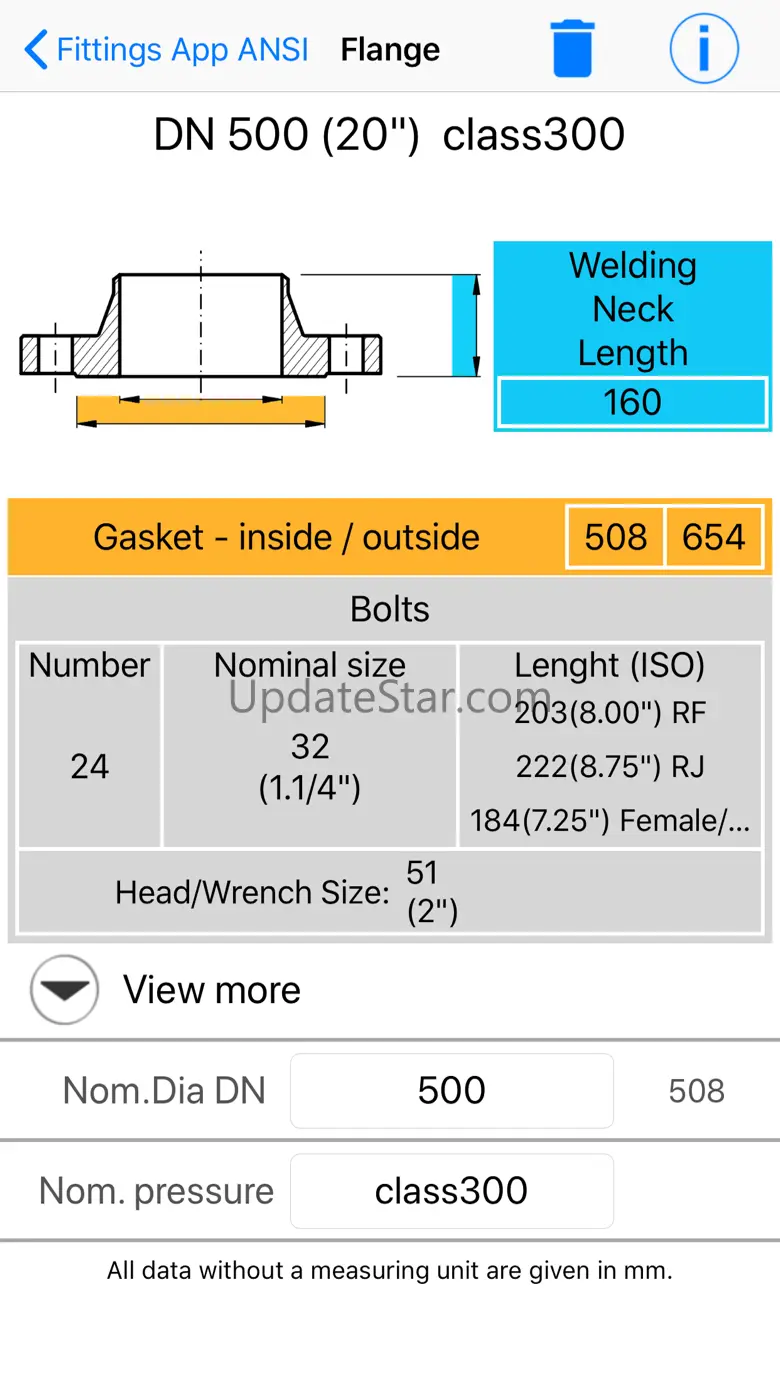 Fittings App ANSI 1.09