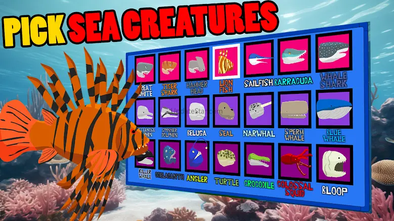 Shark Fights Sea Creatures 3.0