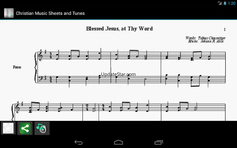 Christian Music Sheets - Tunes 1.31
