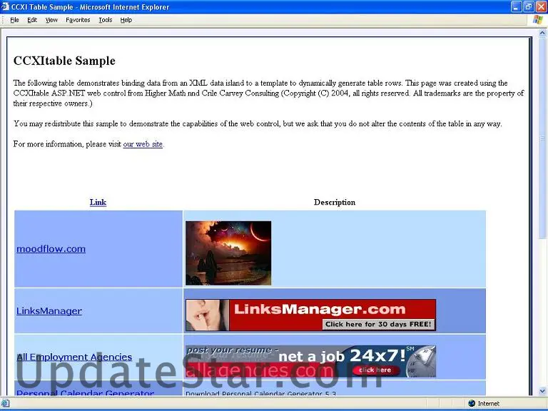CCXI XML Data Island Library 1.0