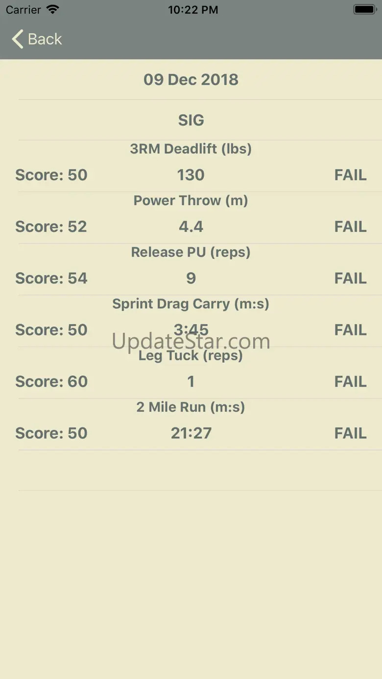 ACFT Calculator 1.0